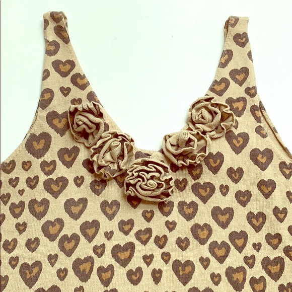 MODA International Size M Print Tank Top - Picture 1 of 6